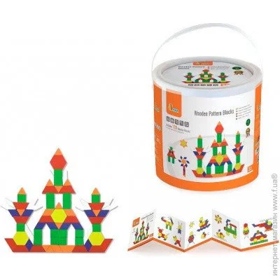   Viga Wooden Pattern Blocks (50065) 120 .