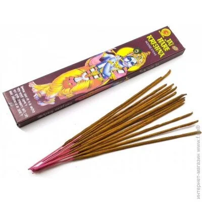 Vijayshree Аромат для дому Харе Крішна, Пахощі Аромапалички (32246) Vijayshree Аромат для дому Харе Крішна, Пахощі Аромапалички (32246)