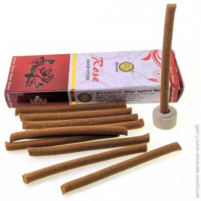 Аромапалички Vijayshree Пахощі Rose Dhoop Sticks, Аромат для дому (33913) Аромапалички Vijayshree Пахощі Rose Dhoop Sticks, Аромат для дому (33913)