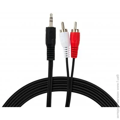   Jack 3.5mm male to 2xRCA 5.0m Vinga (VCPDCJ35MRCA25BK)