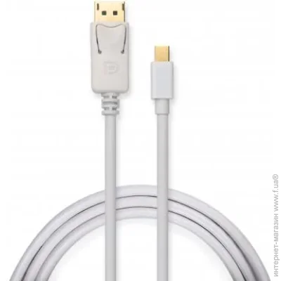   Mini Display Port to Display Port 1.8m 4K white Vinga (VCPMDPDP1.8WH)
