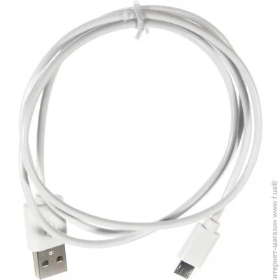  Vinga Rainbow M USB 2.0 AM to Micro USB 1, White (CUM0100WH)