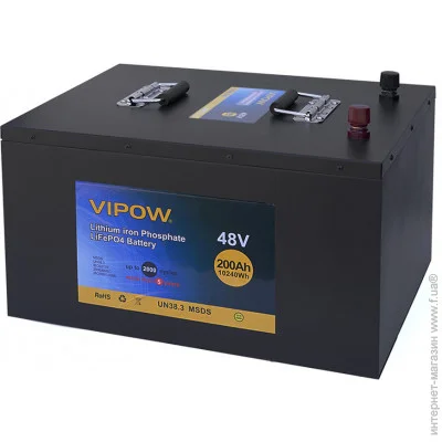    Vipow 51.2V/200Ah LiFePO4   BMS  100A