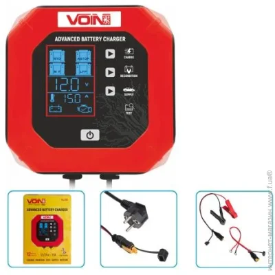 Voin VL-215 12&24V/15A/3-200AHR/LCD/