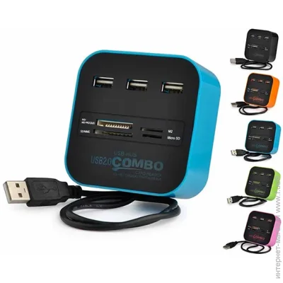 USB- Voltronic -  CUB3, 3 , Blue/Black, 