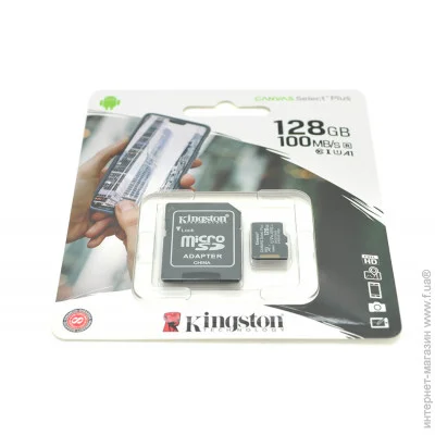 Voltronic   Kingston Canvas microSDHC Class 10 UHS-I, 128GB