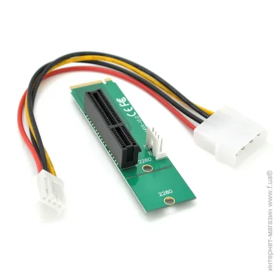 Voltronic  M2-PCI-e x4, MOLEX=>4pin,  + , 