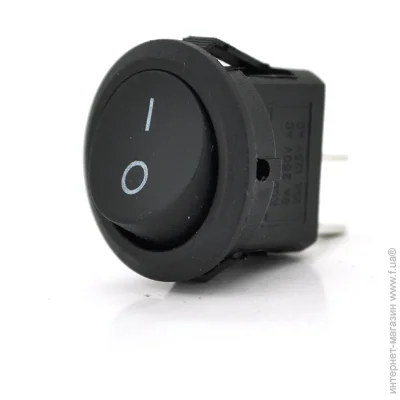 Voltronic  ON-OFF KCD1-201, 250VAC / 6A, 2 , Black, Q200