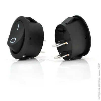 Voltronic  ON-OFF KCD1-301, 250VAC / 6A, 2 , Black, Q200