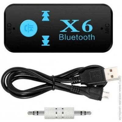 FM- Voltronic   PIX-LINK Bluetooth AUX BT-X6 Black (15259)