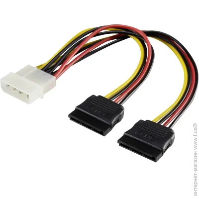   Voltronic -  SATA (4P-2xSATA), 0.2m, 