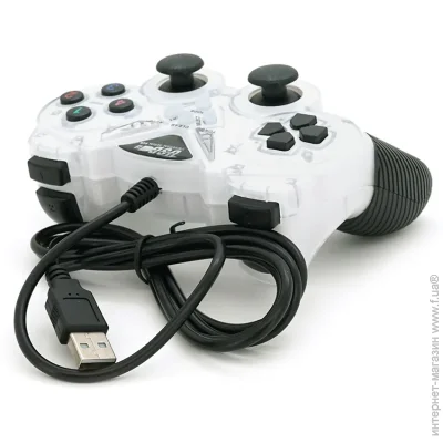 Voltronic     USB-908 USB 2.0 Double Shock (White)