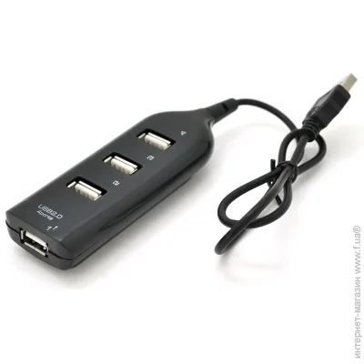 USB- Voltronic  USB 2.0 4 , Black, 480Mbts   USB, Blister Q200