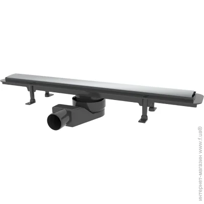 Трап для душової кабіни Waterway Душовий канал STREAM 650 мм чорний з гратами з 2-х сторін (плитка/нерж.) (WSB700001N1) Трап для душової кабіни Waterway Душовий канал STREAM 650 мм чорний з гратами з 2-х сторін (плитка/нерж.) (WSB700001N1)