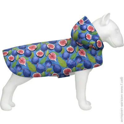 Waudog Дождевик рисунок "Инжир" М А 40-43 см B 52-62 см С 33-42 см Waudog Дождевик рисунок "Инжир" М А 40-43 см B 52-62 см С 33-42 см