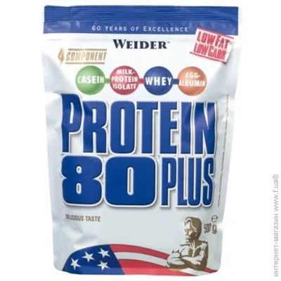 Протеїн Weider Protein 80 Plus, 500 грам Кокос Протеїн Weider Protein 80 Plus, 500 грам Кокос
