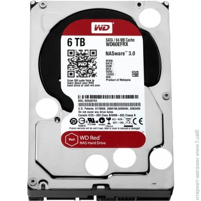   Western Digital SATA 6TB (WD60EFRX) WD Red