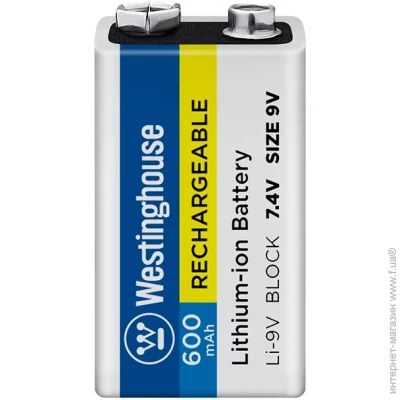 Westinghouse  Li-ion  9V 1 . (Li-9V600)