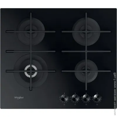 Варочная поверхность газовая Whirlpool GOWL628NBEE каленое стекло Варочная поверхность газовая Whirlpool GOWL628NBEE каленое стекло