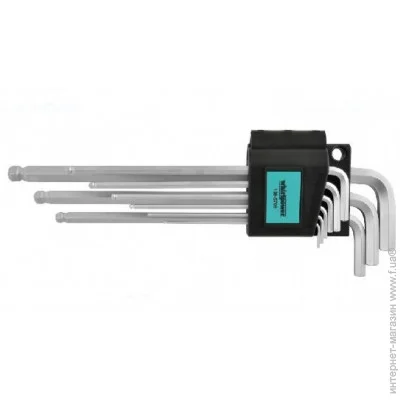 Набор ключей Whirlpower 158-5709 1.5-10мм, 9шт. Набор ключей Whirlpower 158-5709 1.5-10мм, 9шт.