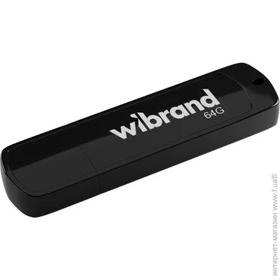 USB   Wibrand 64GB Grizzly Black USB 2.0 (WI2.0/GR64P3B)