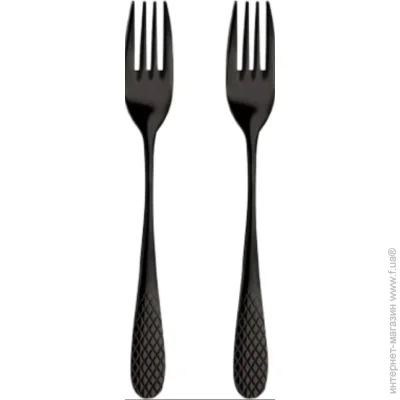 Набор Wilmax Вилка столовая Diamond Black 20 см 2 шт. WL-999253 / 2B Набор Wilmax Вилка столовая Diamond Black 20 см 2 шт. WL-999253 / 2B