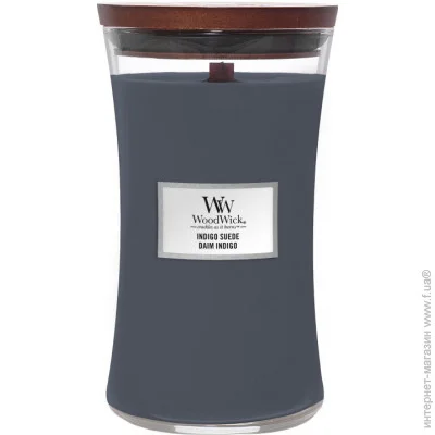 Woodwick   Large Indigo Suede 609