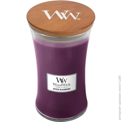 Woodwick   Large Spiced Blackberry 609 