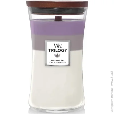 Woodwick   Large Trilogy Amethyst Sky ( ) 609 