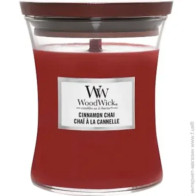 Woodwick   Medium Cinnamon Chai 275 