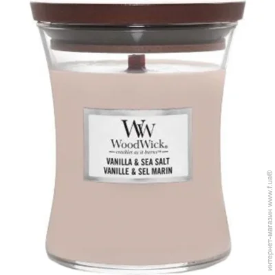 Woodwick   Medium Vanilla Sea Salt 275 