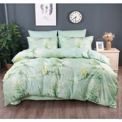 Комплект постельного белья Word of Dream двуспальный белый Комплект постельного белья евро BC-0723 Комплект постельного белья Word of Dream двуспальный белый Комплект постельного белья евро BC-0723