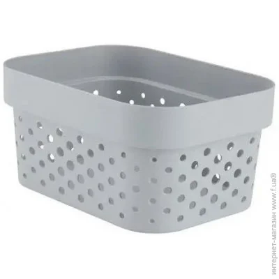 Корзина для ванной корзина для хранения полипропилен 1,4л серый 13х17х8см (4911693) Корзина для ванной корзина для хранения полипропилен 1,4л серый 13х17х8см (4911693)