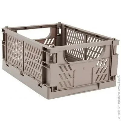 Кошик короб інтер'єрний для зберігання 25х34х15см складаний сірий (4911659) Кошик короб інтер'єрний для зберігання 25х34х15см складаний сірий (4911659)