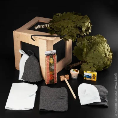 подарочный набор в ящике с ломом для мужчины "баня" (B08) подарочный набор в ящике с ломом для мужчины "баня" (B08)