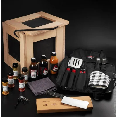подарочный набор в ящике с ломом для мужчины "барбекю bbq" (B04) подарочный набор в ящике с ломом для мужчины "барбекю bbq" (B04)