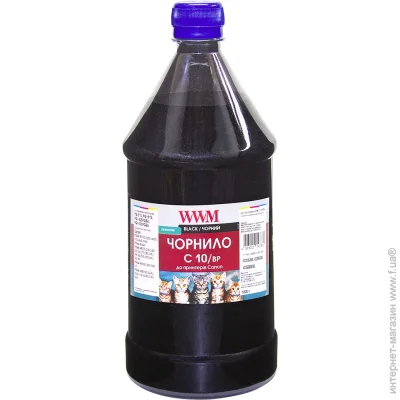 WWM Canon PG-510BK/PG-512BK/PGI-520BK Pigment Black, 1000 (C10/BP-4) Black 1000 