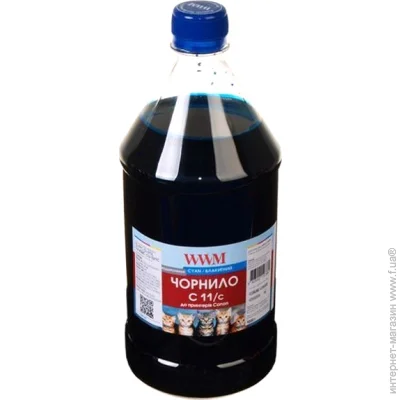  WWM Canon CL-511/CL-513/CLI-521Y Cyan, 1000 (C11/C-4)