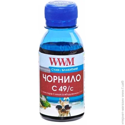  WWM Canon Pixma G1400/2400/3400 Cyan, 100 (C49/C-2) Cyan 100 