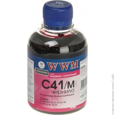  WWM Canon CL41/51/CLI8/BCI-16 Magenta, 200 (C41/M)