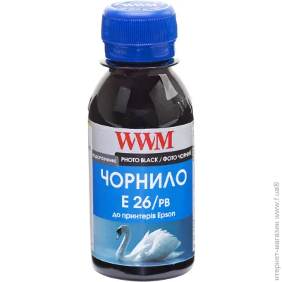  WWM Epson Expression Premium XP-600/XP-605/XP-700 Photo Black, 100 (E26/PB-2)