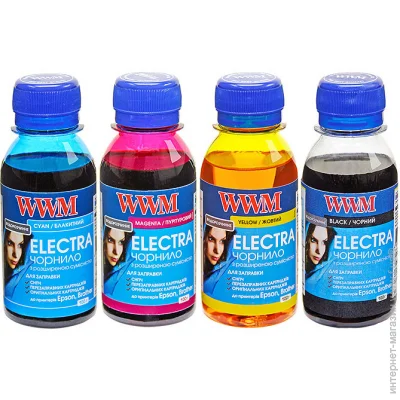   WWM Epson Electra 4x100 (ELECTR.SET42) Cyan, Magenta, Yellow, Black 100 