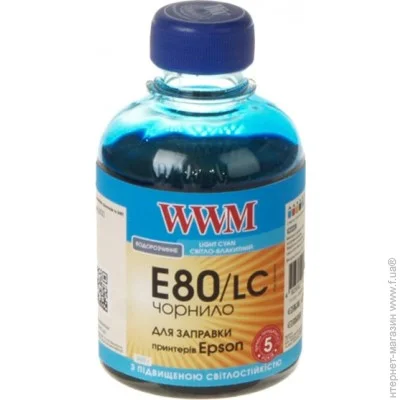  WWM Epson L800 Light Cyan, 200 (E80/LC) Light Cyan 200 