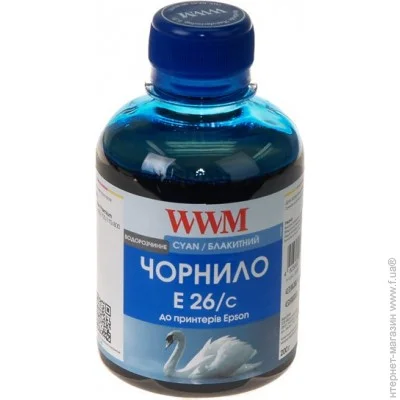  WWM Epson XP600/605/7005 Cyan, 200 (E26/C)