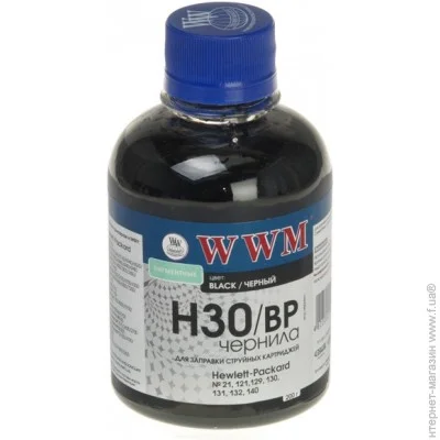  WWM HP  21/130/140 Black, 200 (H30/BP) Black 200 
