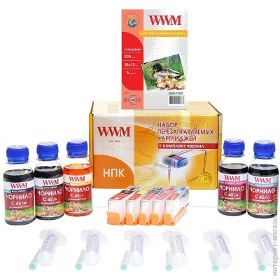   WWM Pixma MG5740/6840   (RC.CLI471ARC) Cyan, Magenta, Yellow, Black 100 
