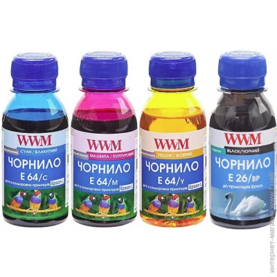   WWM Epson L605/L4150/L1455 BP/C/M/Y, 4100 (E26/64SET4-2)