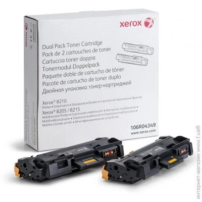 - Xerox B205/B210/B215 Black 2x3K (106R04349)