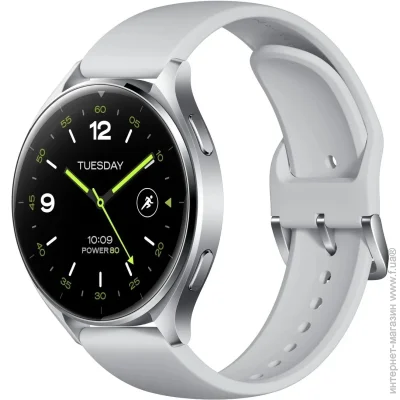 - Xiaomi Watch 2 Sliver Case With Gray TPU Strap (BHR8034GL)