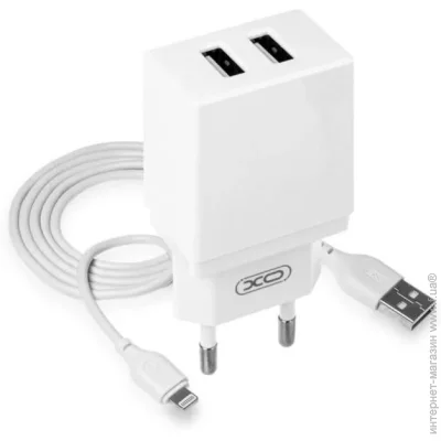   XO    L75 2USB/2.4A +  Lightning  (XO-L75-L)